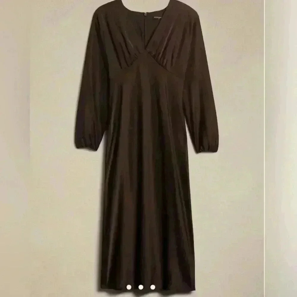 Banana Republic BLOUSSANT-SLEEVE MIDI DRESS - Picture 4 of 4